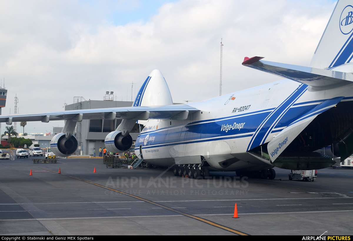 Volga Dnepr Airlines RA-82047 aircraft at Monterrey International Airport