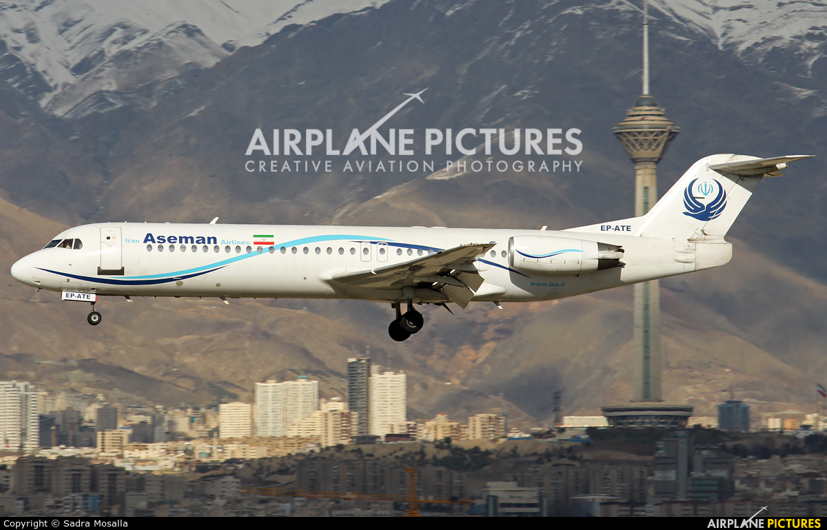 Iran Aseman EP-ATE aircraft at Tehran - Mehrabad Intl