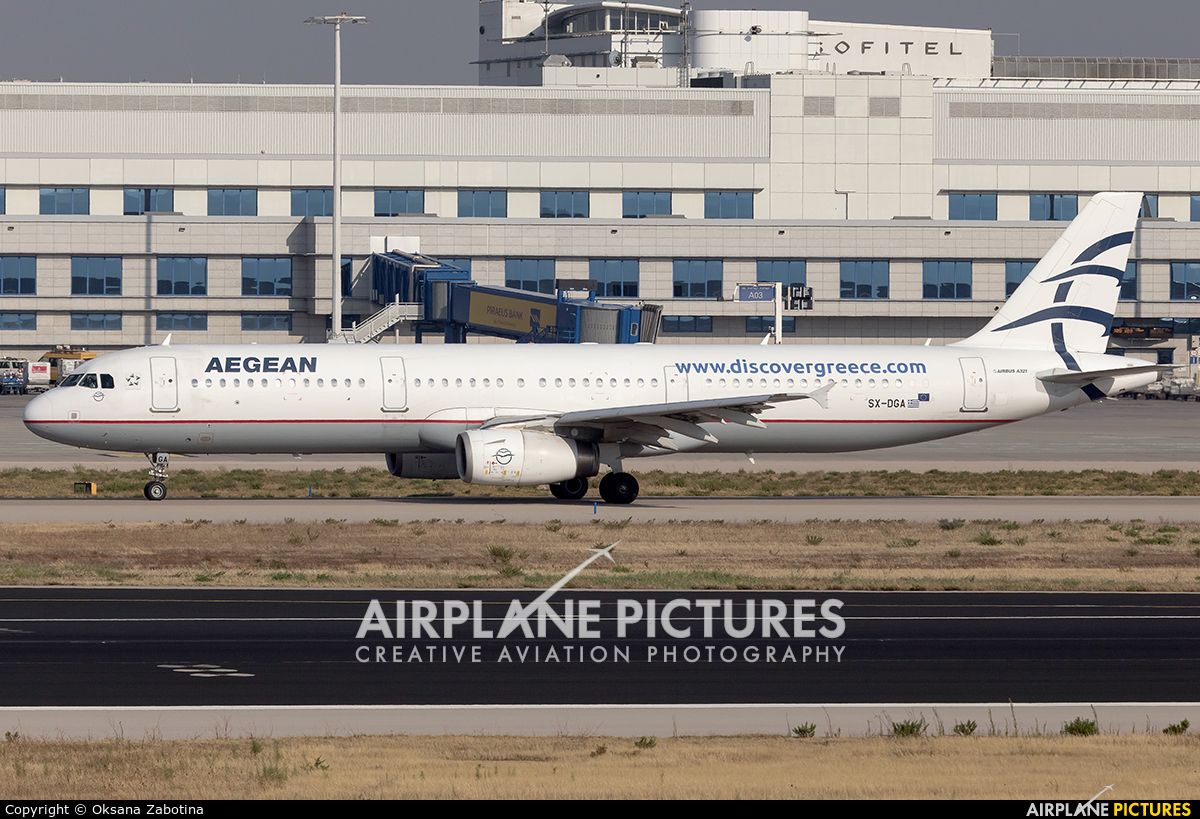 Aegean Airlines SX-DGA aircraft at Athens - Eleftherios Venizelos