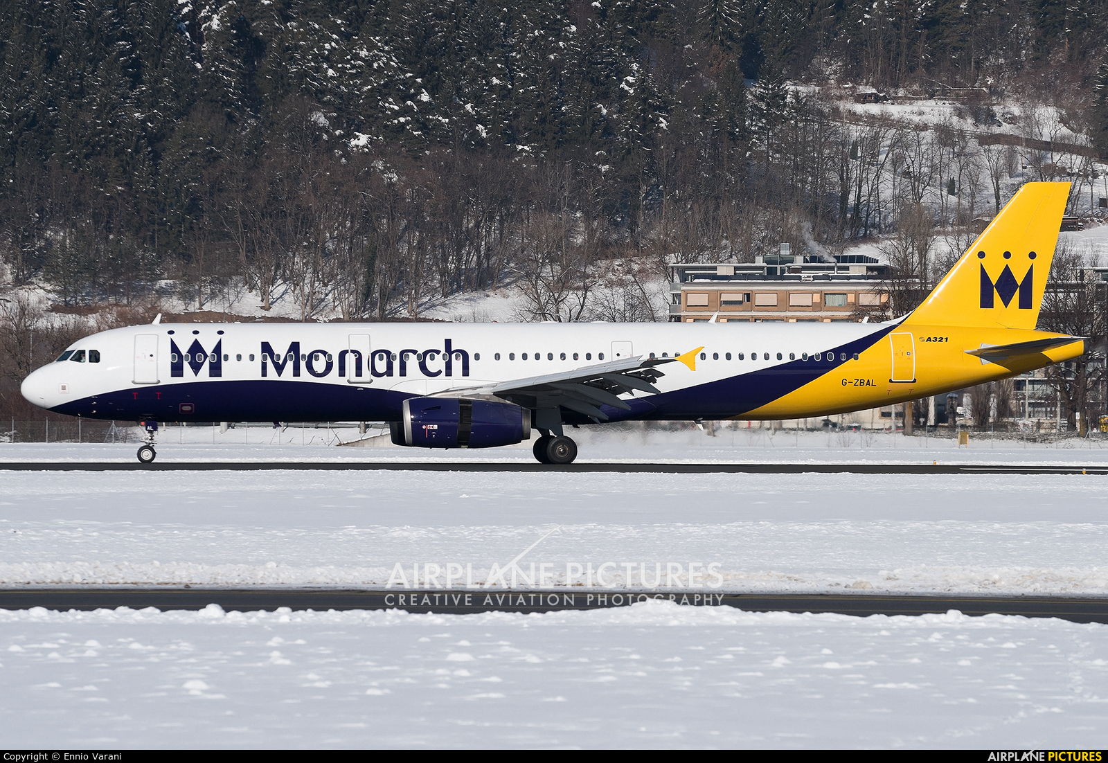 Monarch Airlines G-ZBAL aircraft at Innsbruck