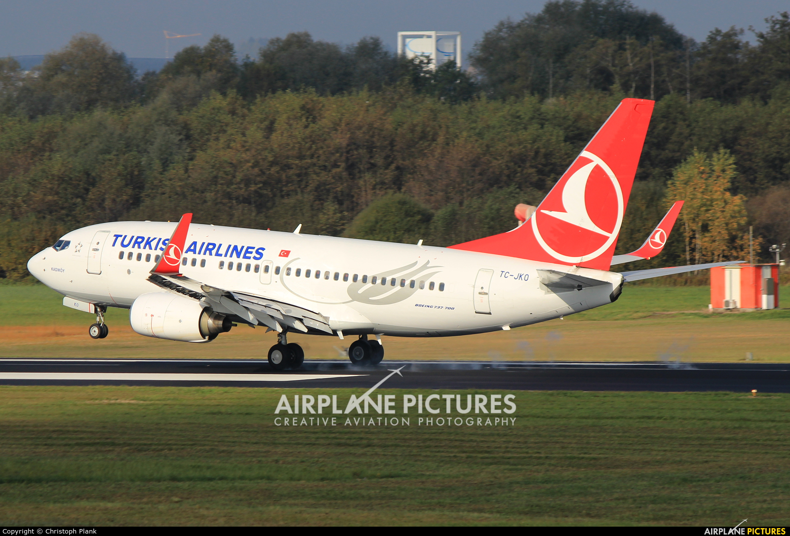 Turkish Airlines TC-JKO aircraft at Friedrichshafen