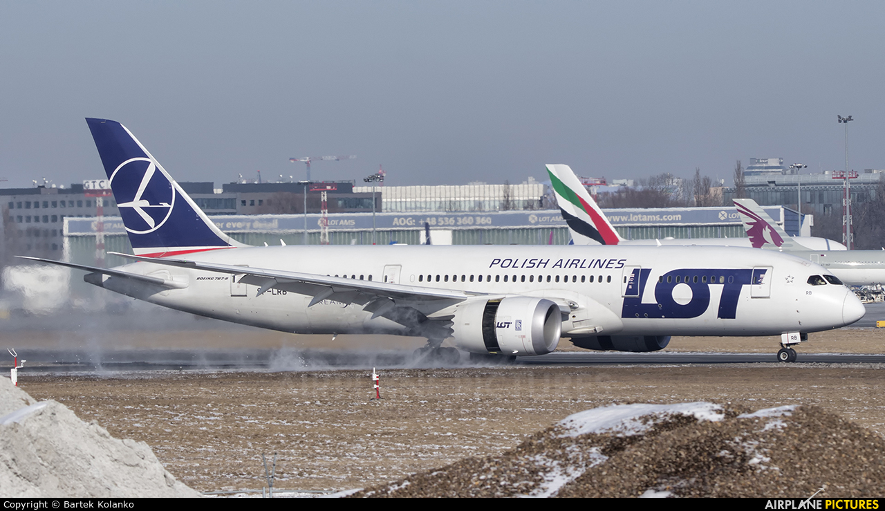 LOT - Polish Airlines SP-LRB aircraft at Warsaw - Frederic Chopin
