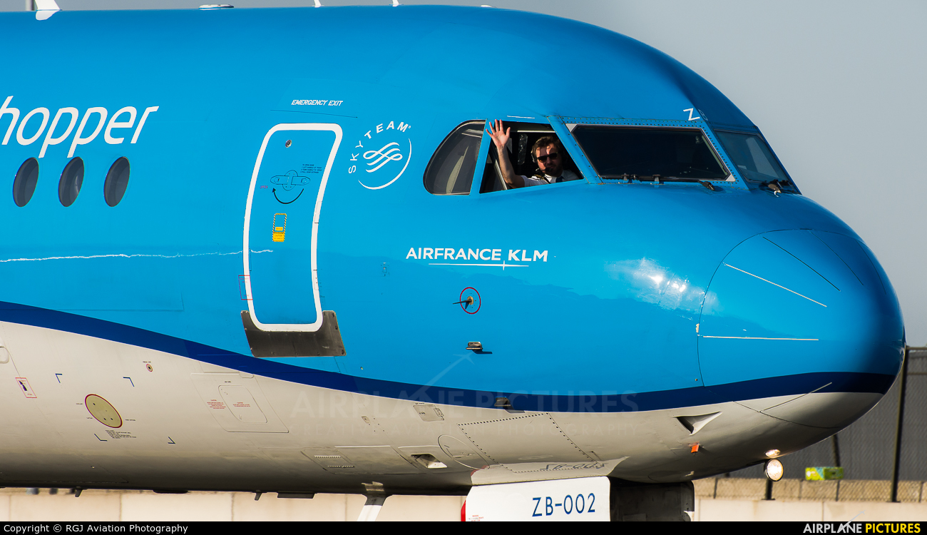 KLM Cityhopper PH-KZB aircraft at Amsterdam - Schiphol