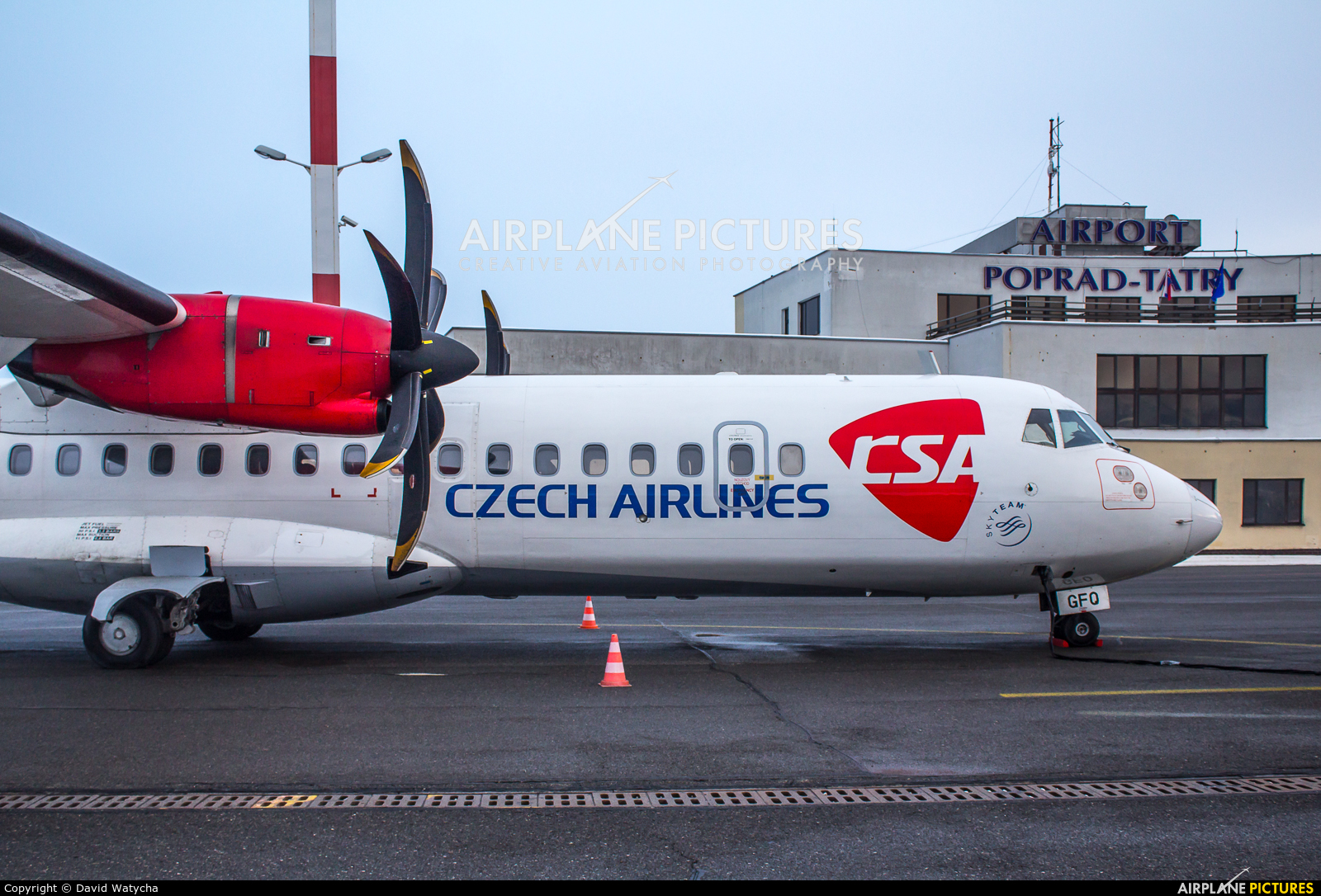CSA - Czech Airlines OK-GFQ aircraft at Poprad - Tatry