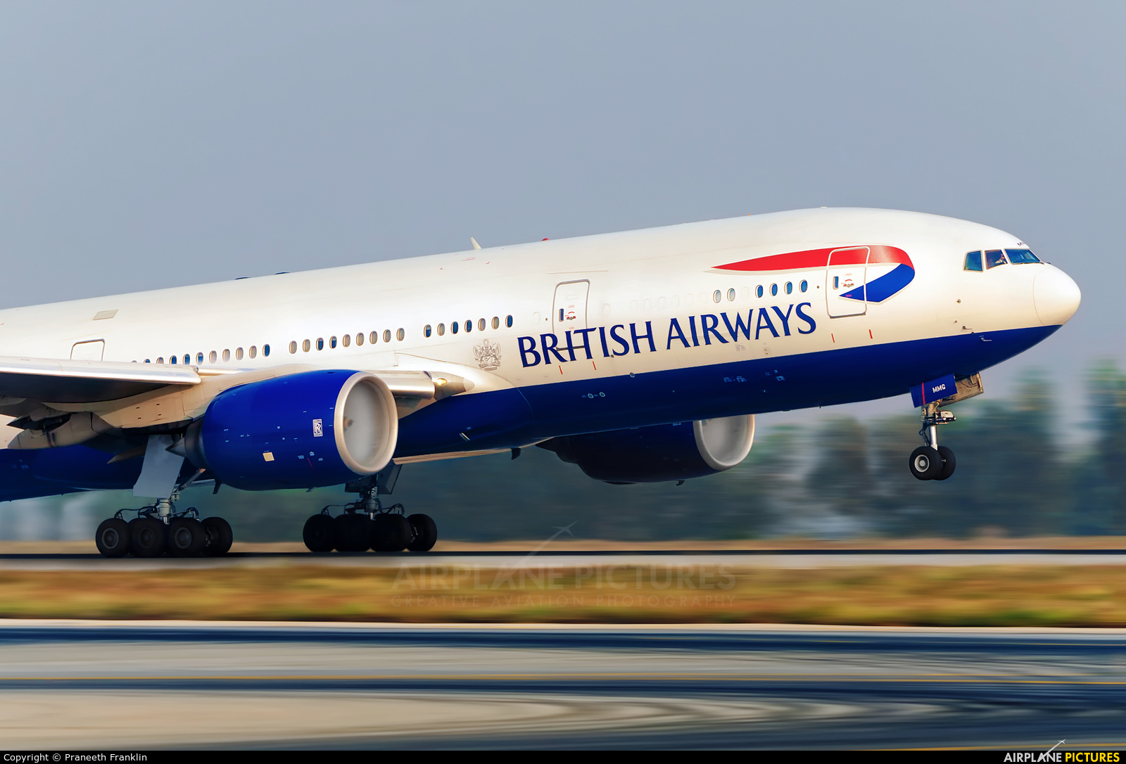 British Airways G-YMMG aircraft at Bangalore - Bengaluru Intl