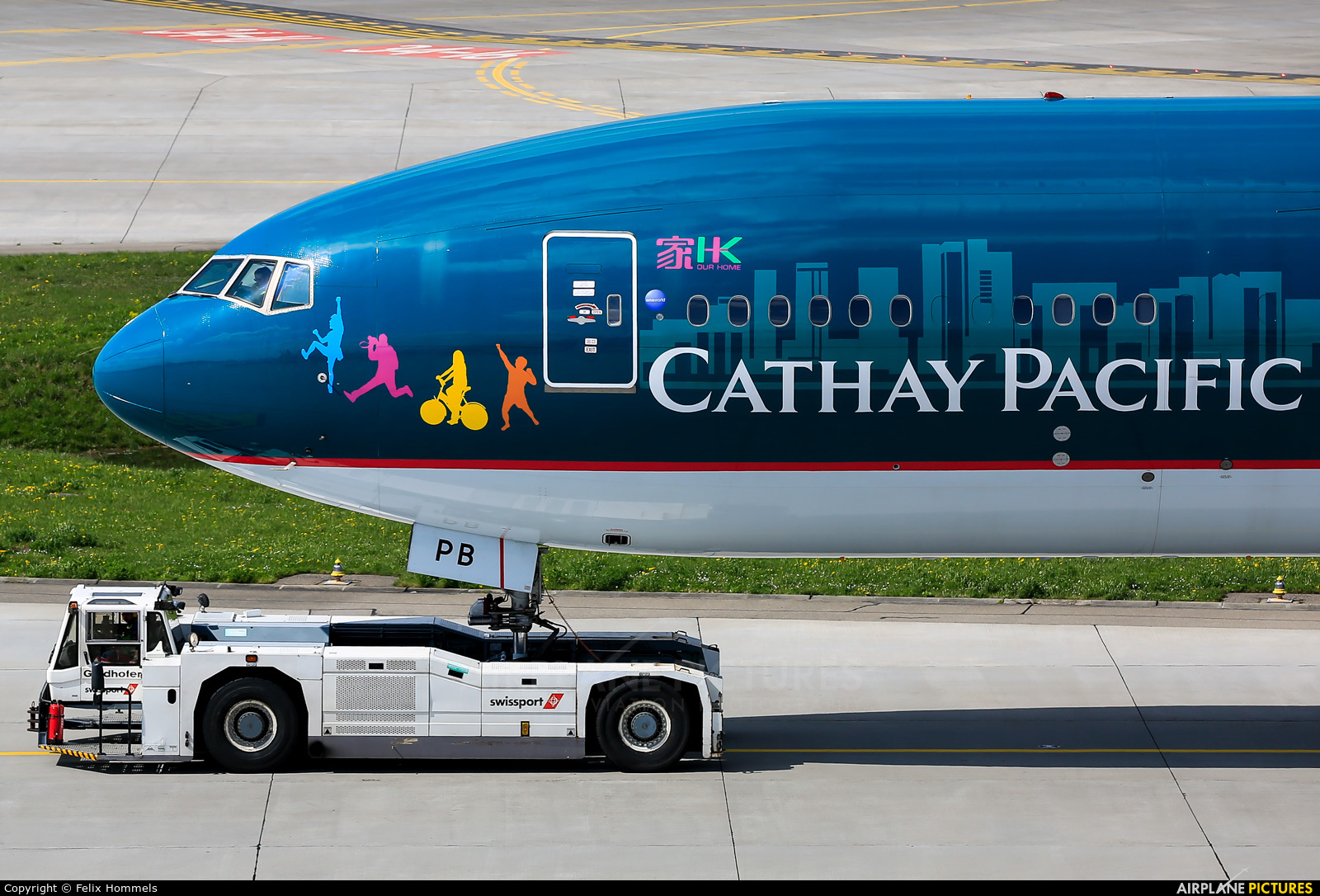 Cathay Pacific B-KPB aircraft at Zurich