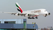 A6-EUK - Emirates Airlines Airbus A380 aircraft