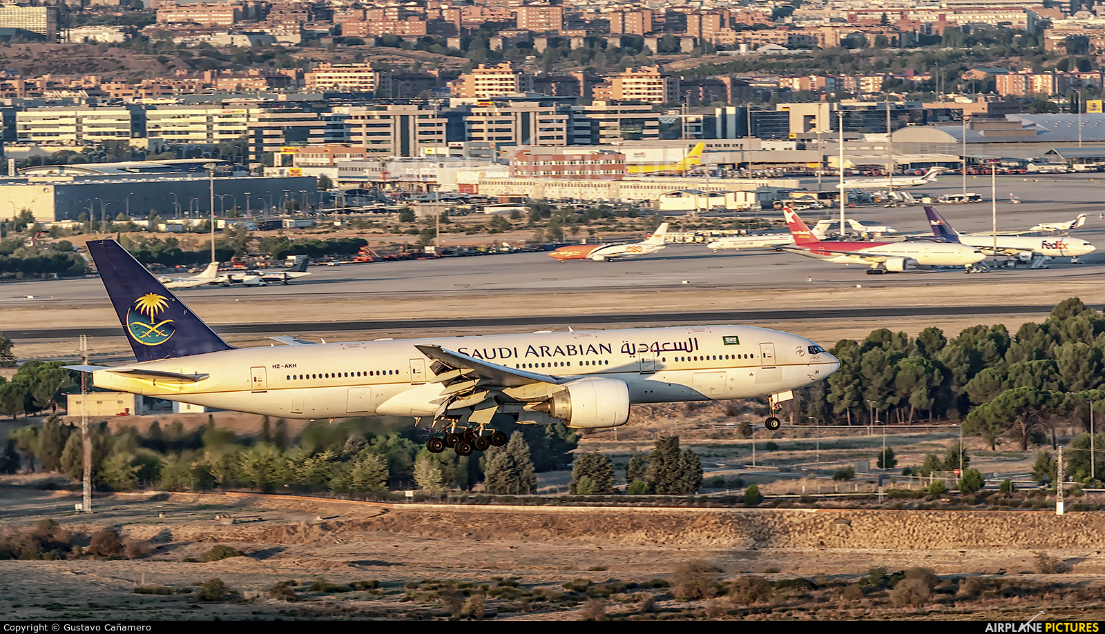 Saudi Arabian Airlines HZ-AKH aircraft at Madrid - Barajas