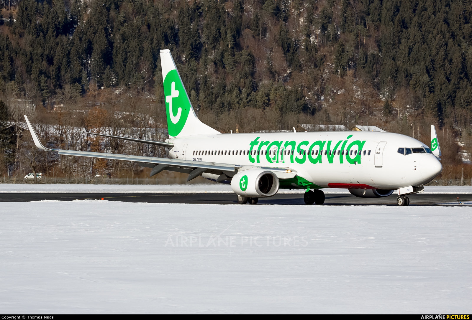 Transavia PH-GUV aircraft at Innsbruck