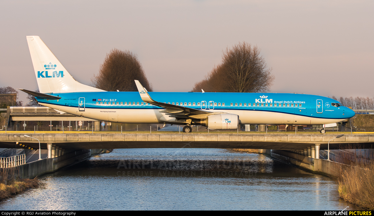 KLM PH-BXP aircraft at Amsterdam - Schiphol