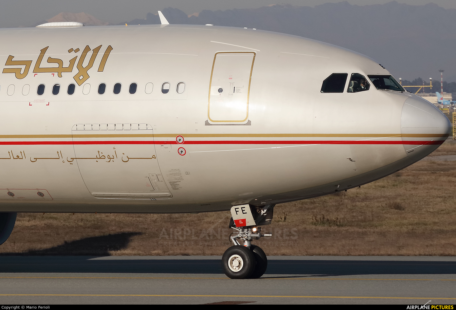 Etihad Airways A6-AFE aircraft at Milan - Malpensa
