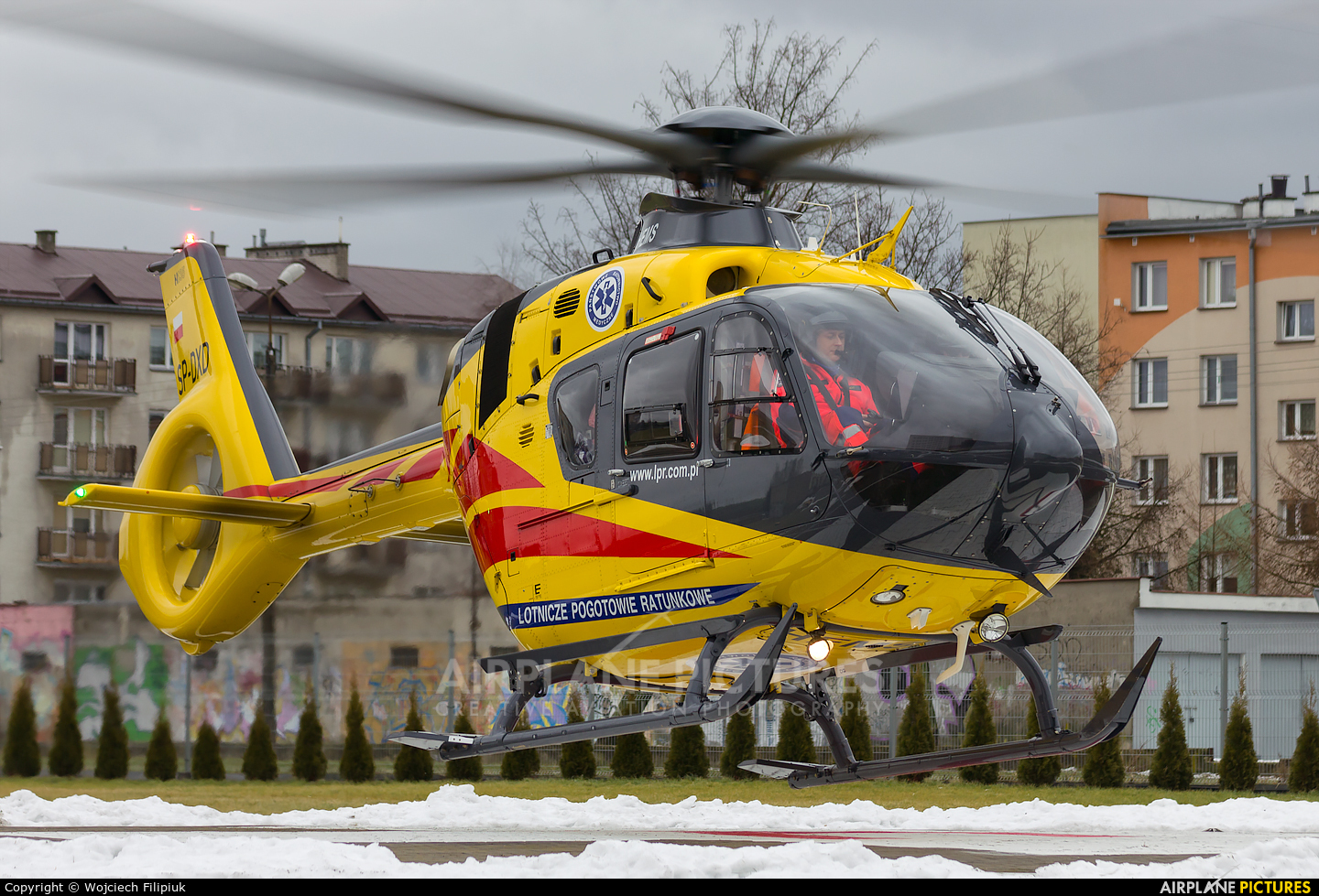Polish Medical Air Rescue - Lotnicze Pogotowie Ratunkowe SP-DXD aircraft at Biała Podlaska