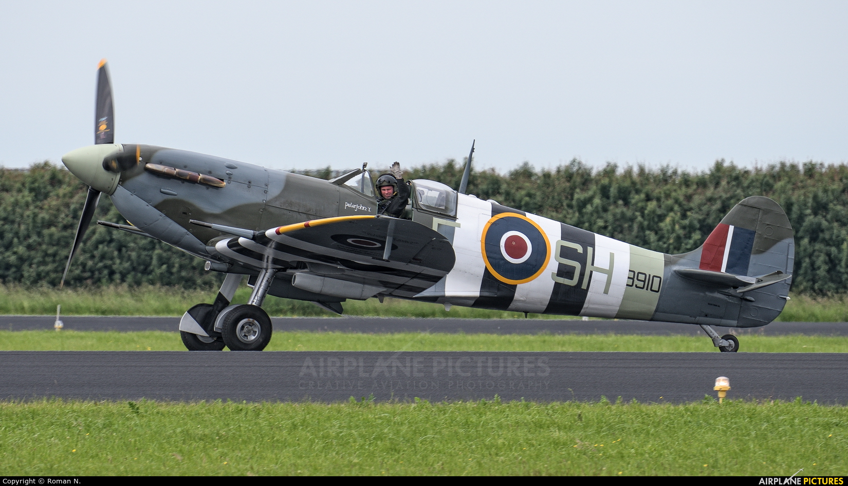 Royal Air Force "Battle of Britain Memorial Flight" AB910 aircraft at Leeuwarden