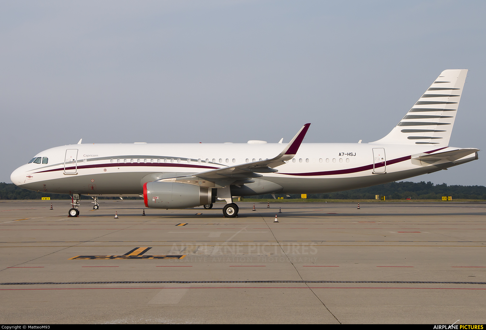 Qatar Amiri Flight A7-HSJ aircraft at Milan - Malpensa