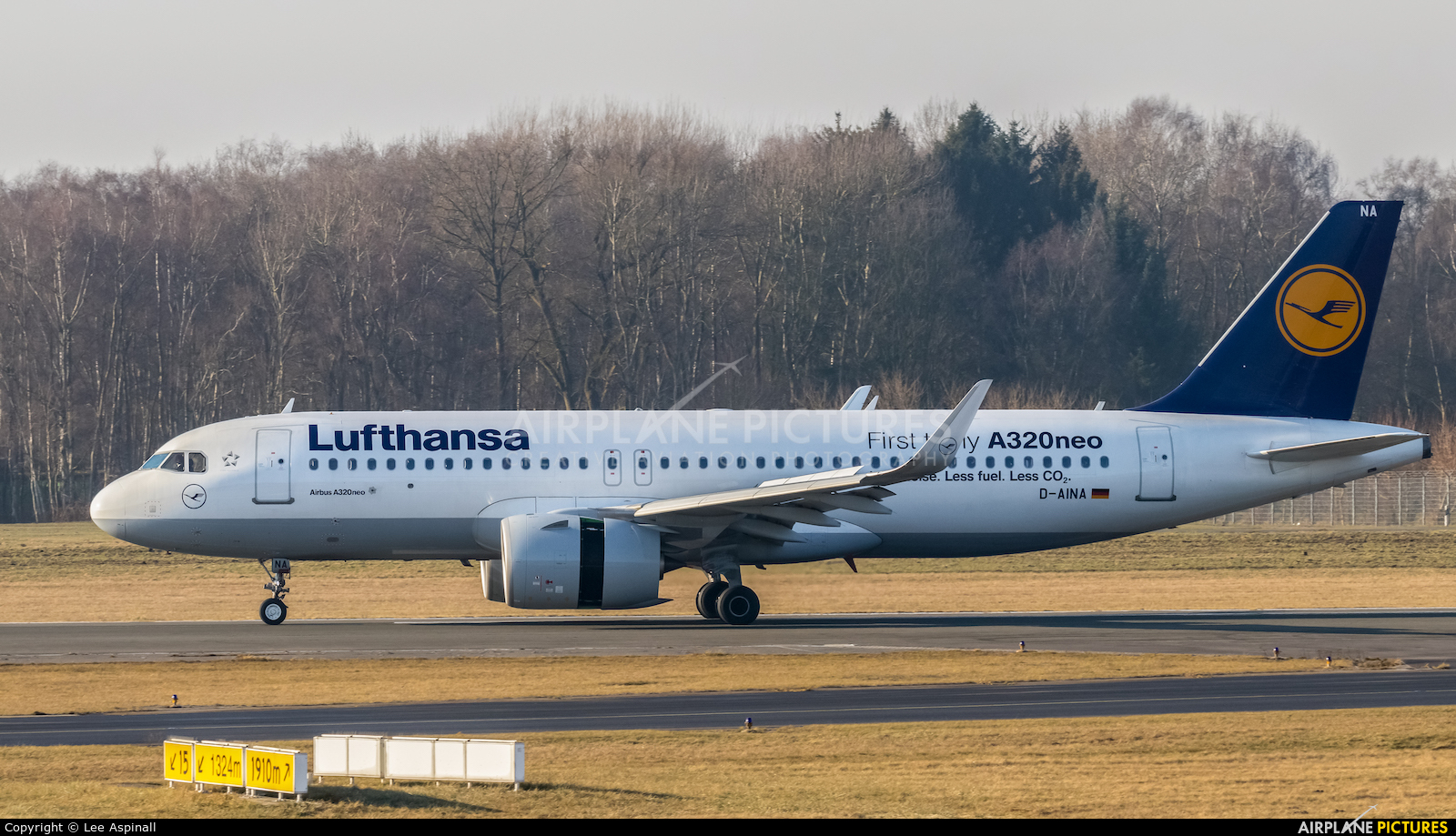 Lufthansa D-AINA aircraft at Hamburg - Fuhlsbüttel