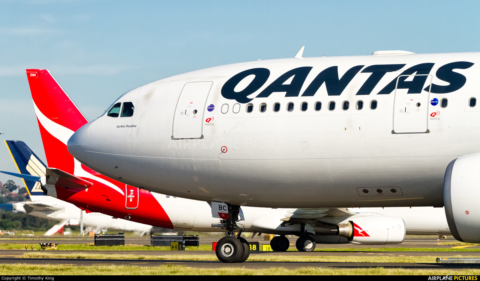 QANTAS VH-EBC aircraft at Sydney - Kingsford Smith Intl, NSW