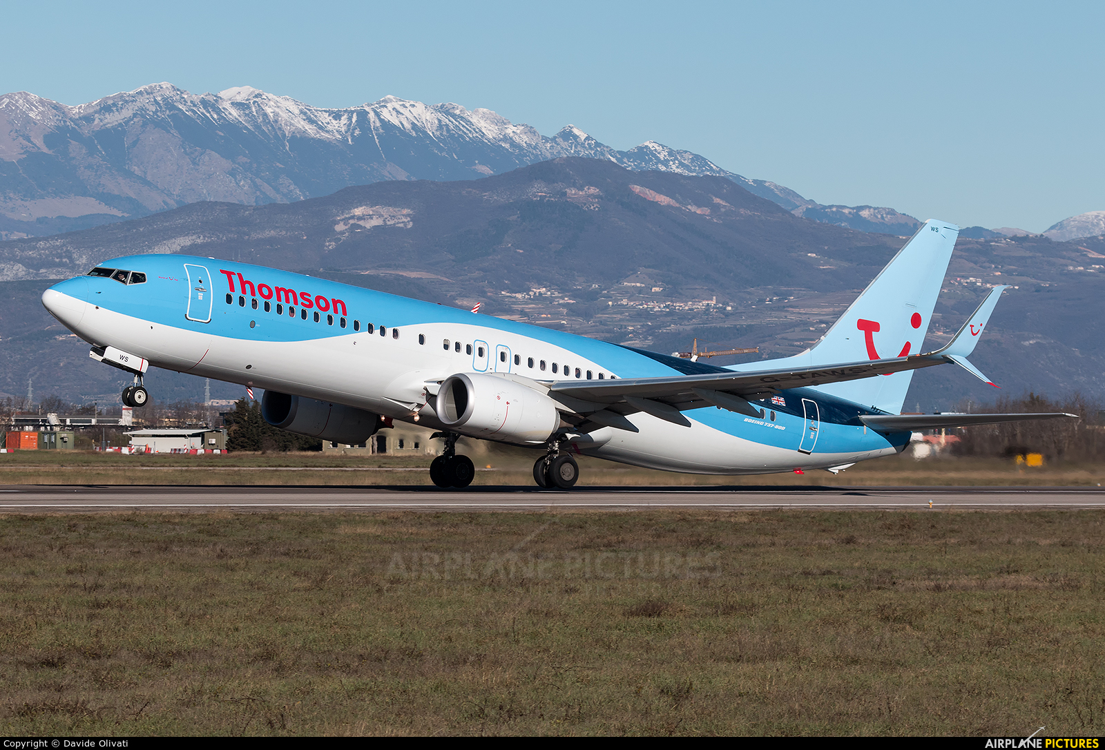 Thomson/Thomsonfly G-TAWS aircraft at Verona - Villafranca