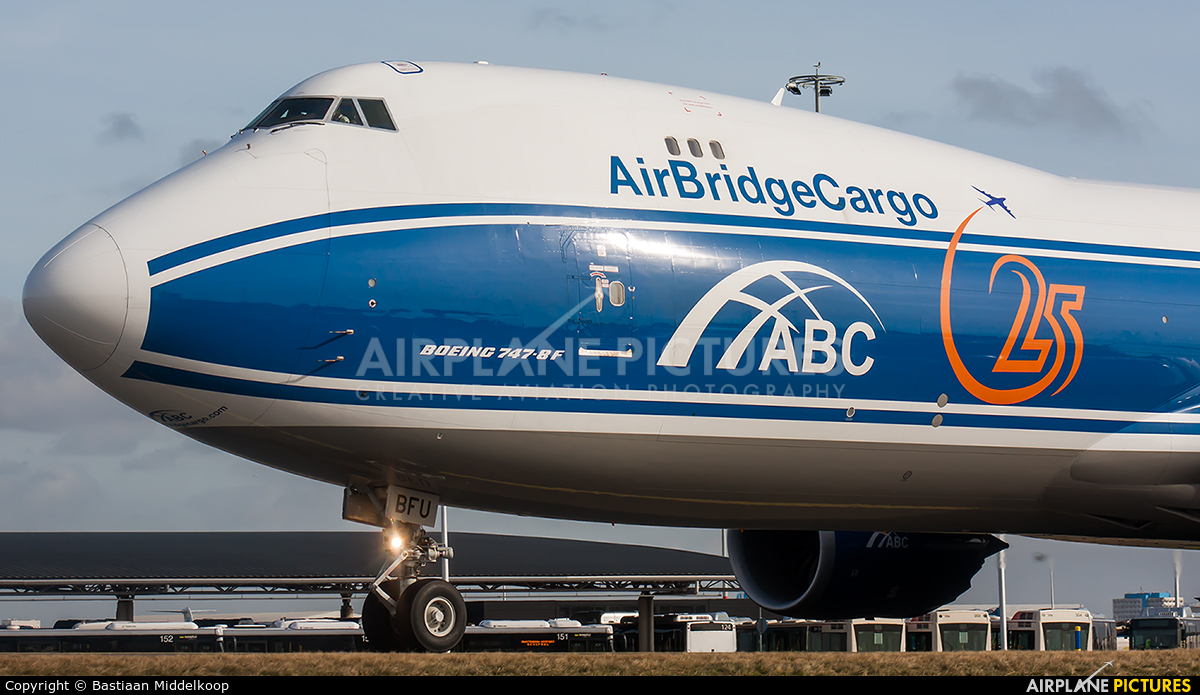 Air Bridge Cargo VQ-BFU aircraft at Amsterdam - Schiphol