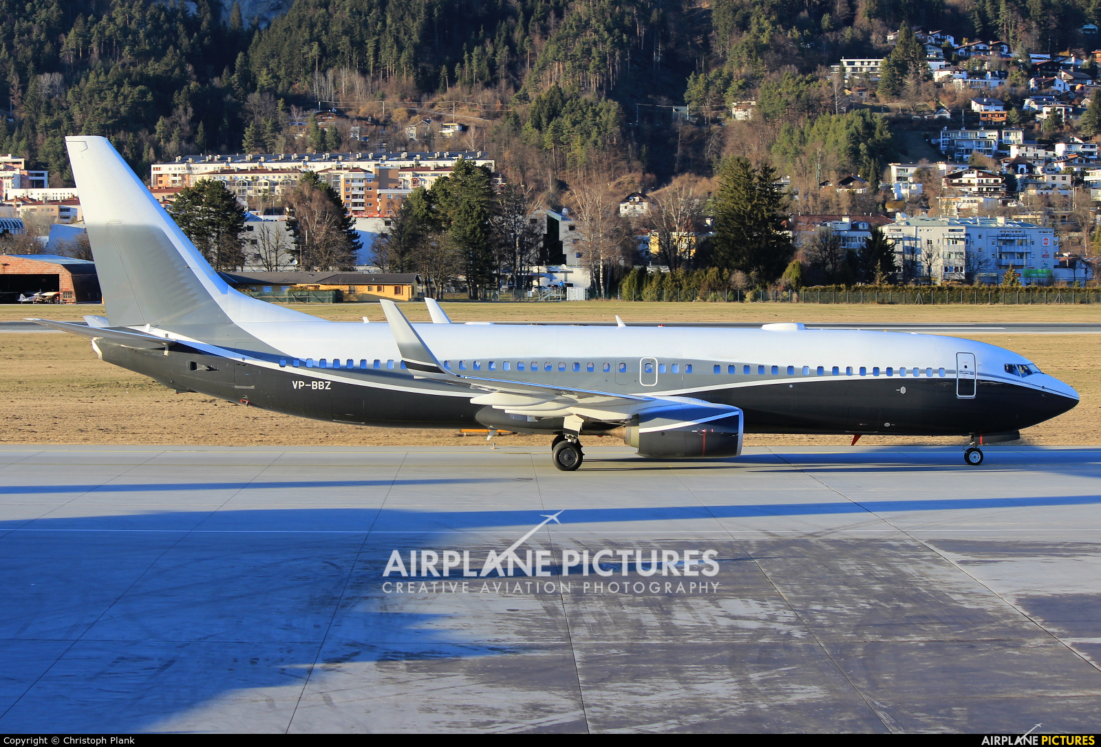 ACM Air Charter VP-BBZ aircraft at Innsbruck