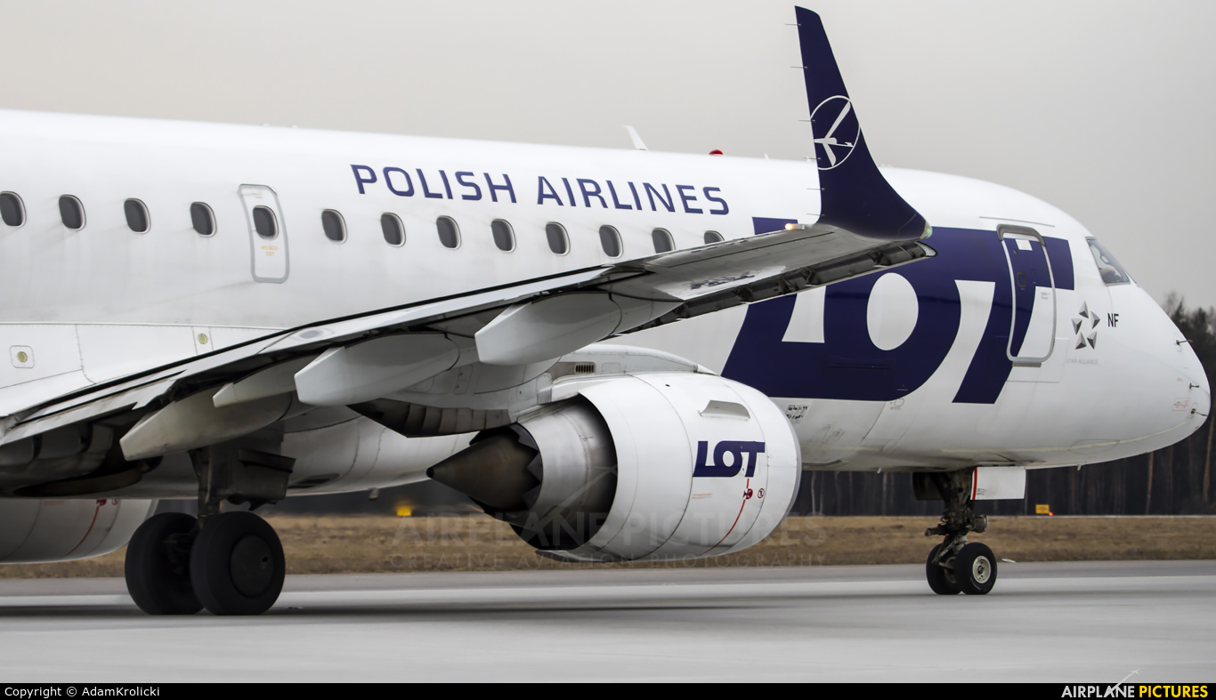 LOT - Polish Airlines SP-LNF aircraft at Katowice - Pyrzowice