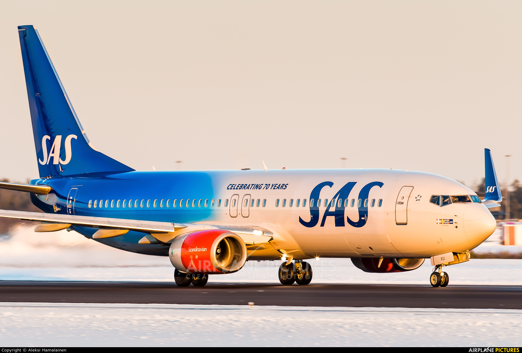 SAS - Scandinavian Airlines LN-RGI aircraft at Helsinki - Vantaa