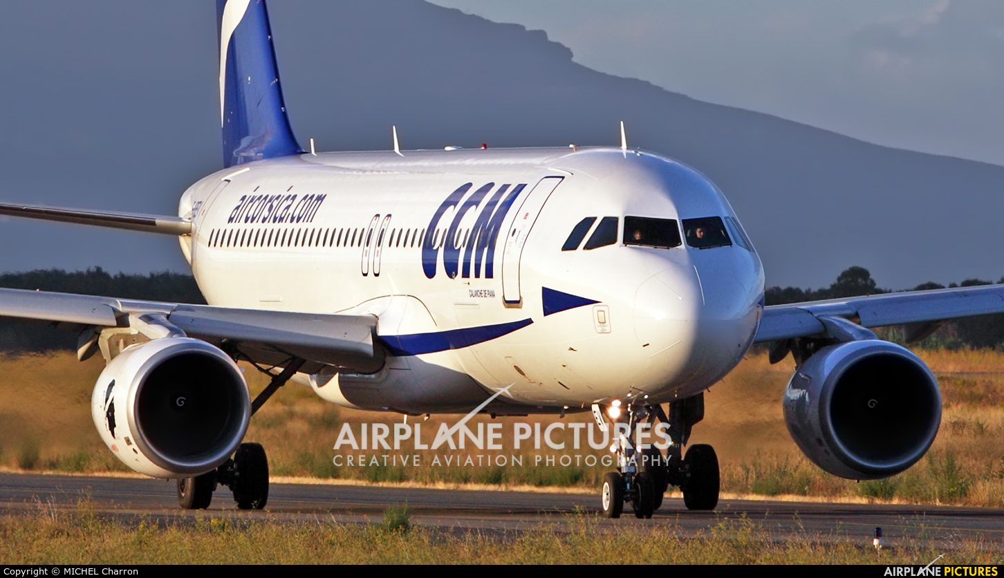 CCM Airlines F-HBEV aircraft at Bastia – Poretta