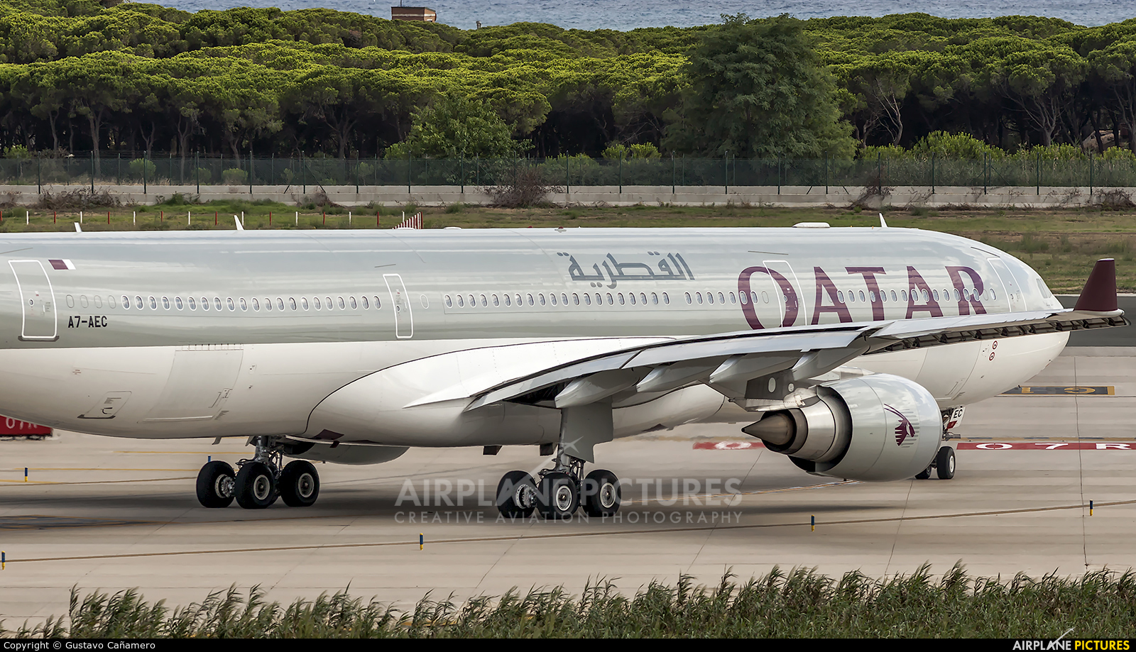 Qatar Airways A7-AEC aircraft at Barcelona - El Prat