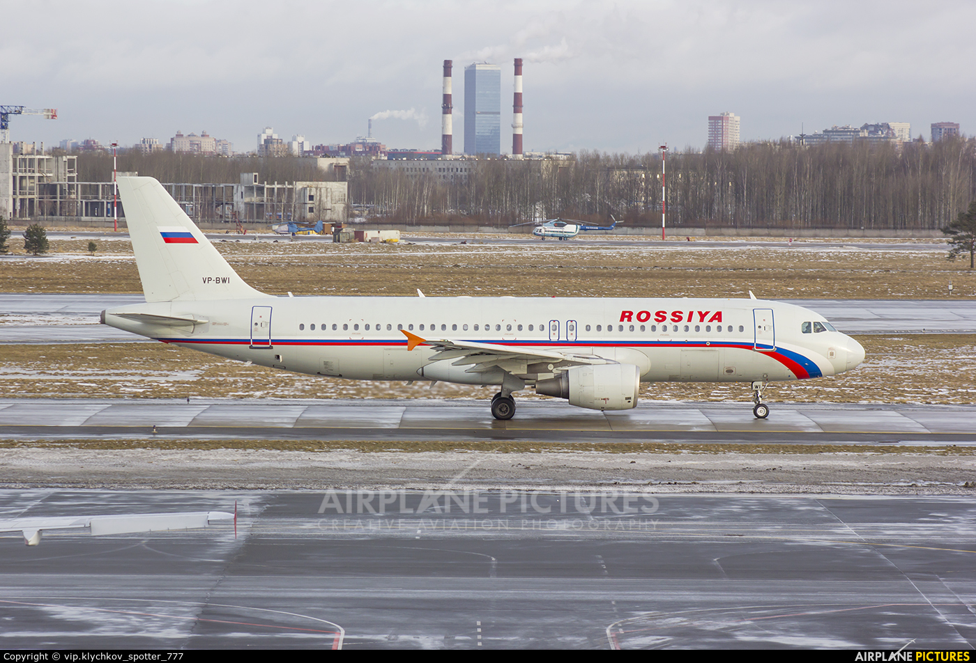 Rossiya VP-BWI aircraft at St. Petersburg - Pulkovo