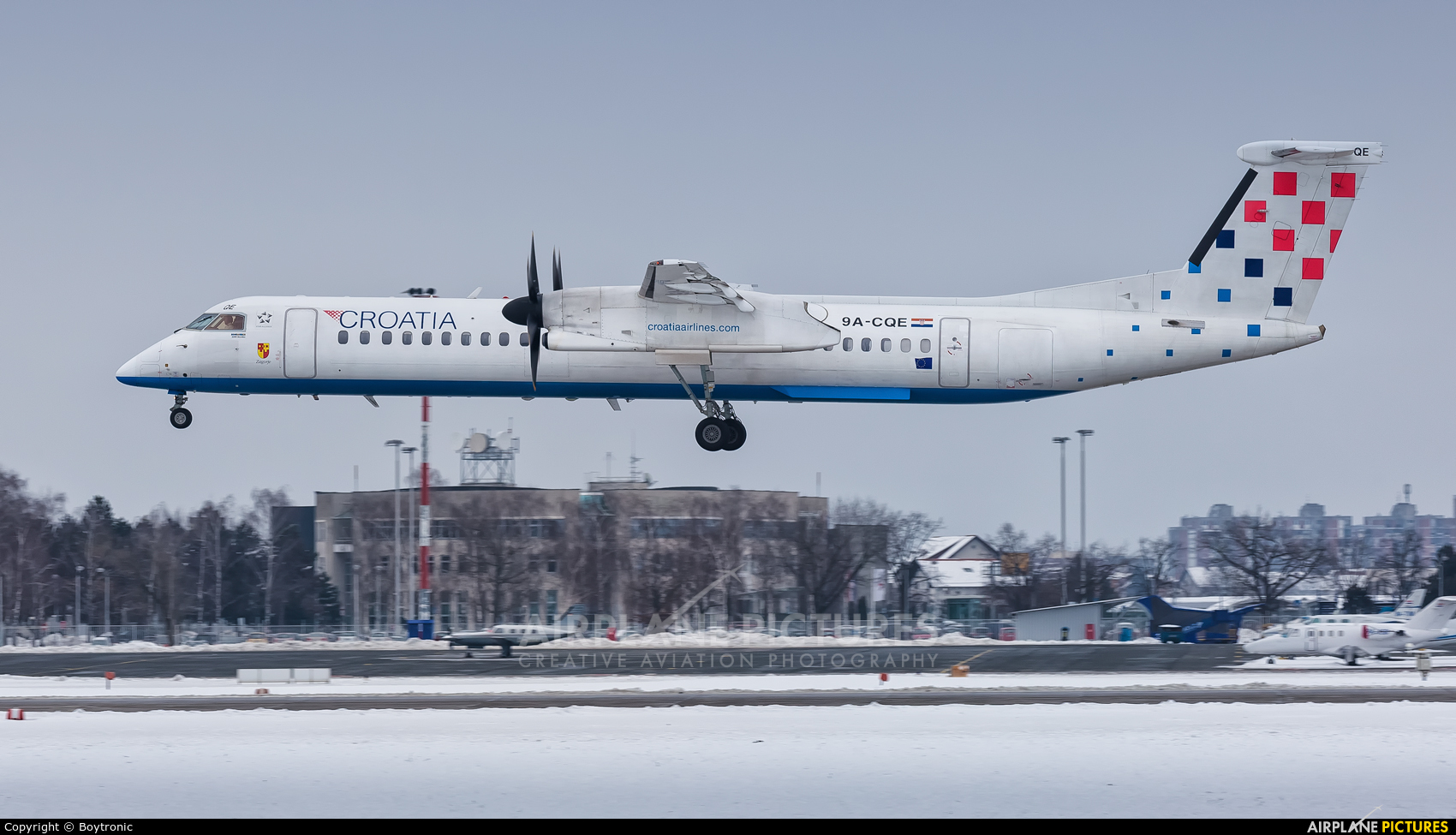 Croatia Airlines 9A-CQE aircraft at Zagreb