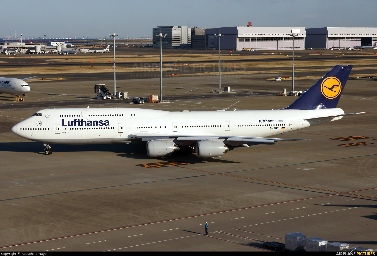 Lufthansa D-ABYH aircraft at Tokyo - Haneda Intl