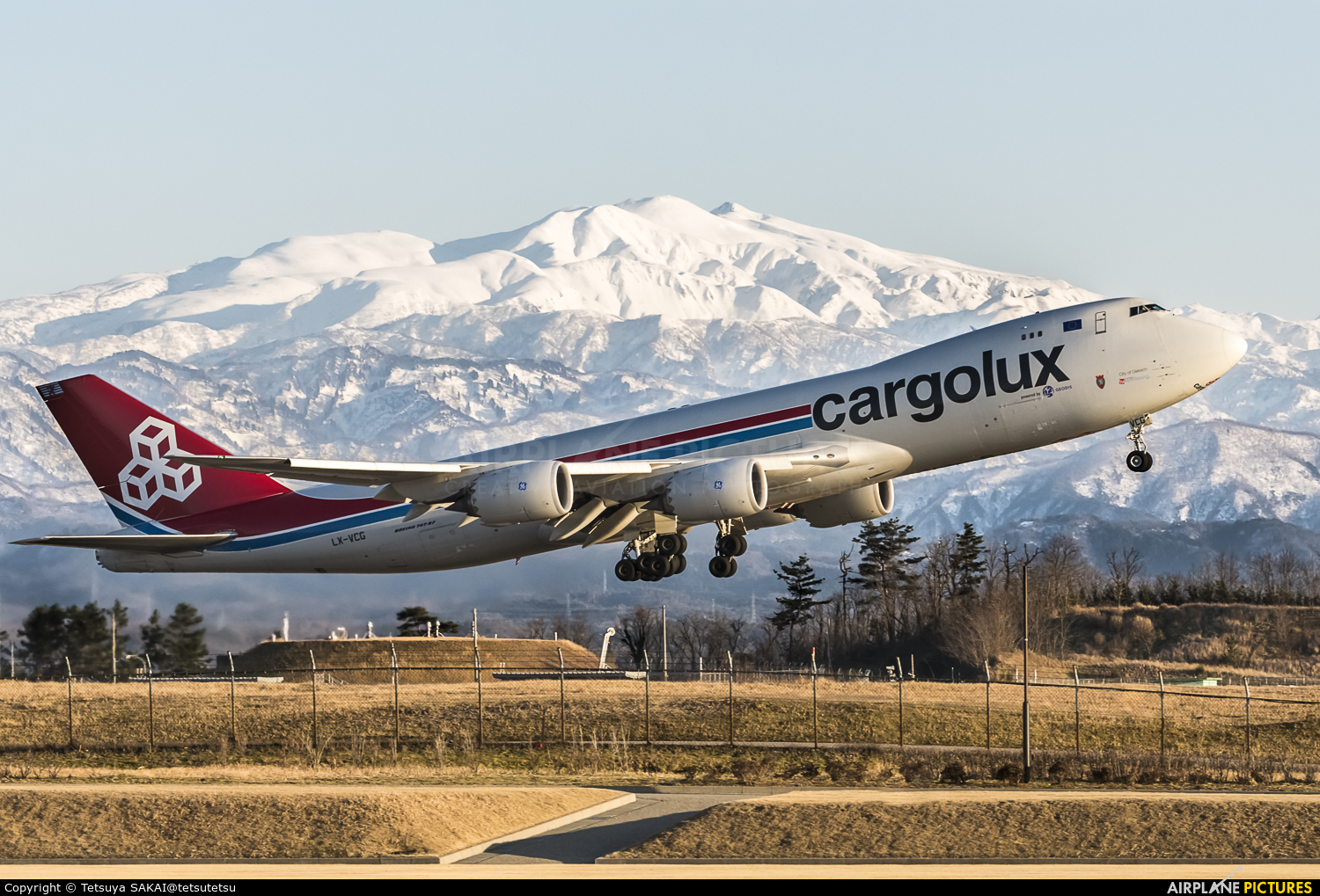 Cargolux LX-VCG aircraft at Komatsu
