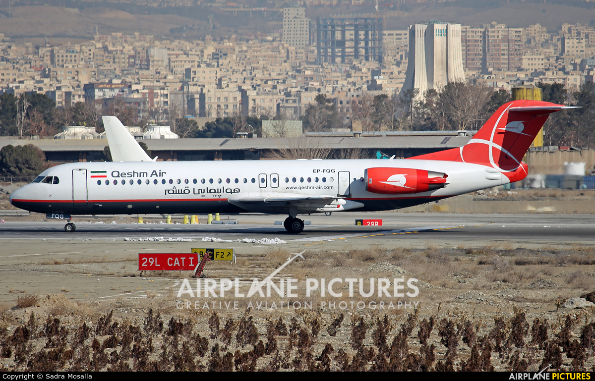 Qeshm Airlines EP-FQG aircraft at Tehran - Mehrabad Intl
