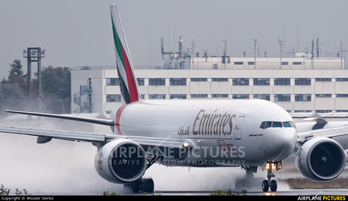 Emirates Sky Cargo A6-EFE aircraft at Frankfurt