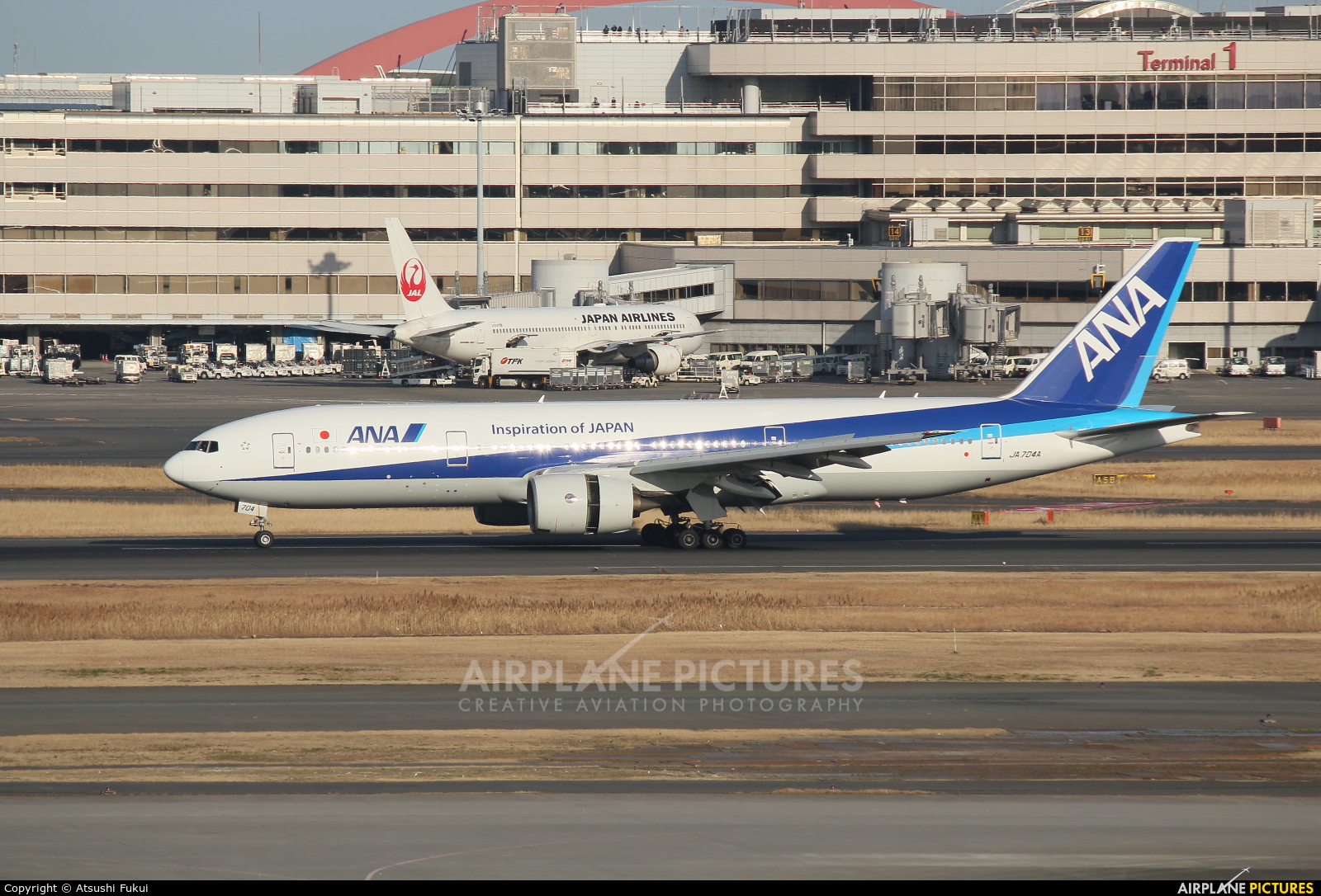 ANA - All Nippon Airways JA704A aircraft at Tokyo - Haneda Intl
