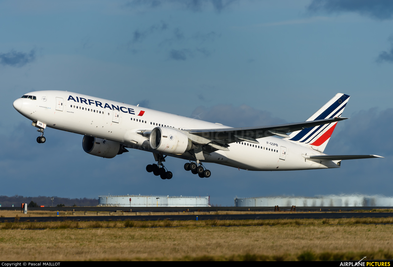 Air France F-GSPB aircraft at Paris - Charles de Gaulle