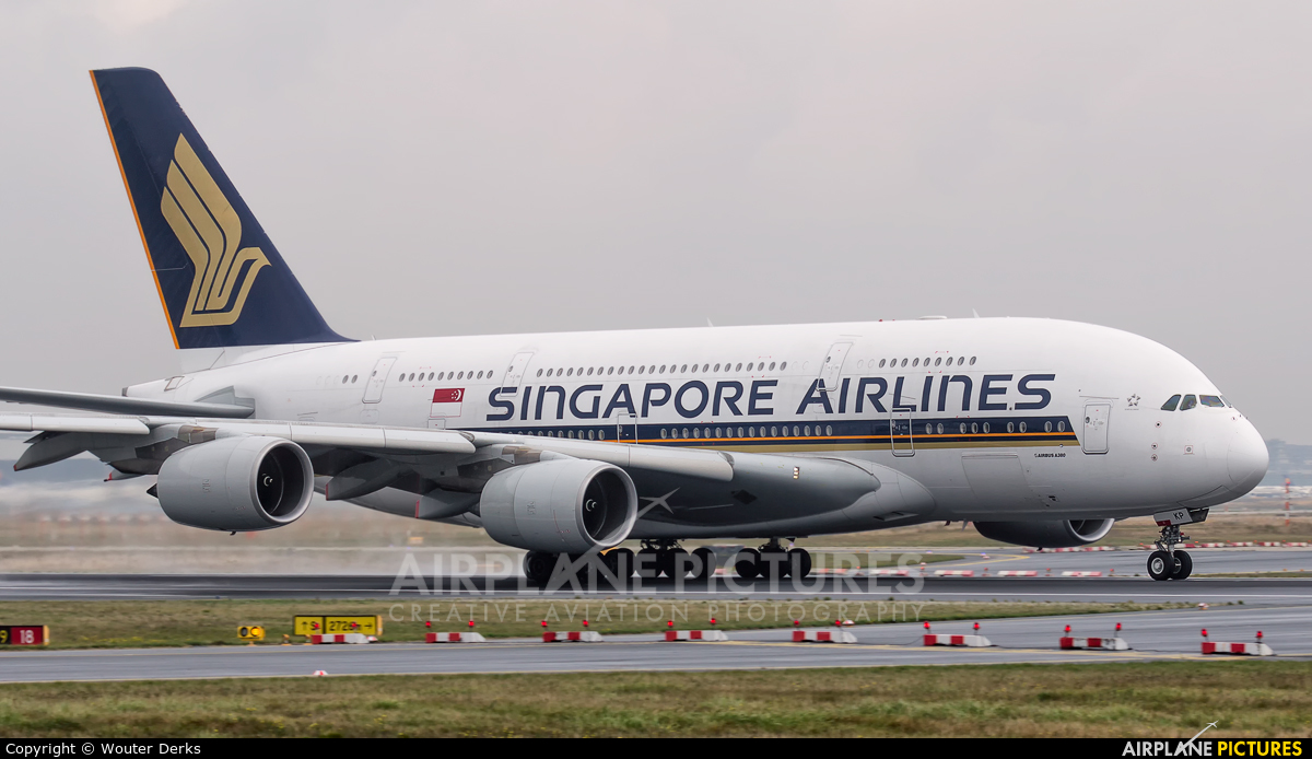 Singapore Airlines 9V-SKP aircraft at Frankfurt