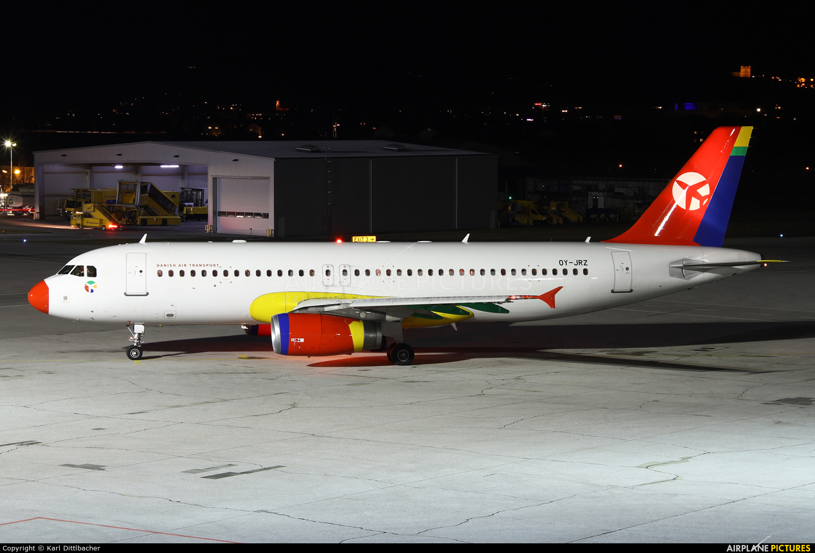 Danish Air Transport OY-JRZ aircraft at Salzburg