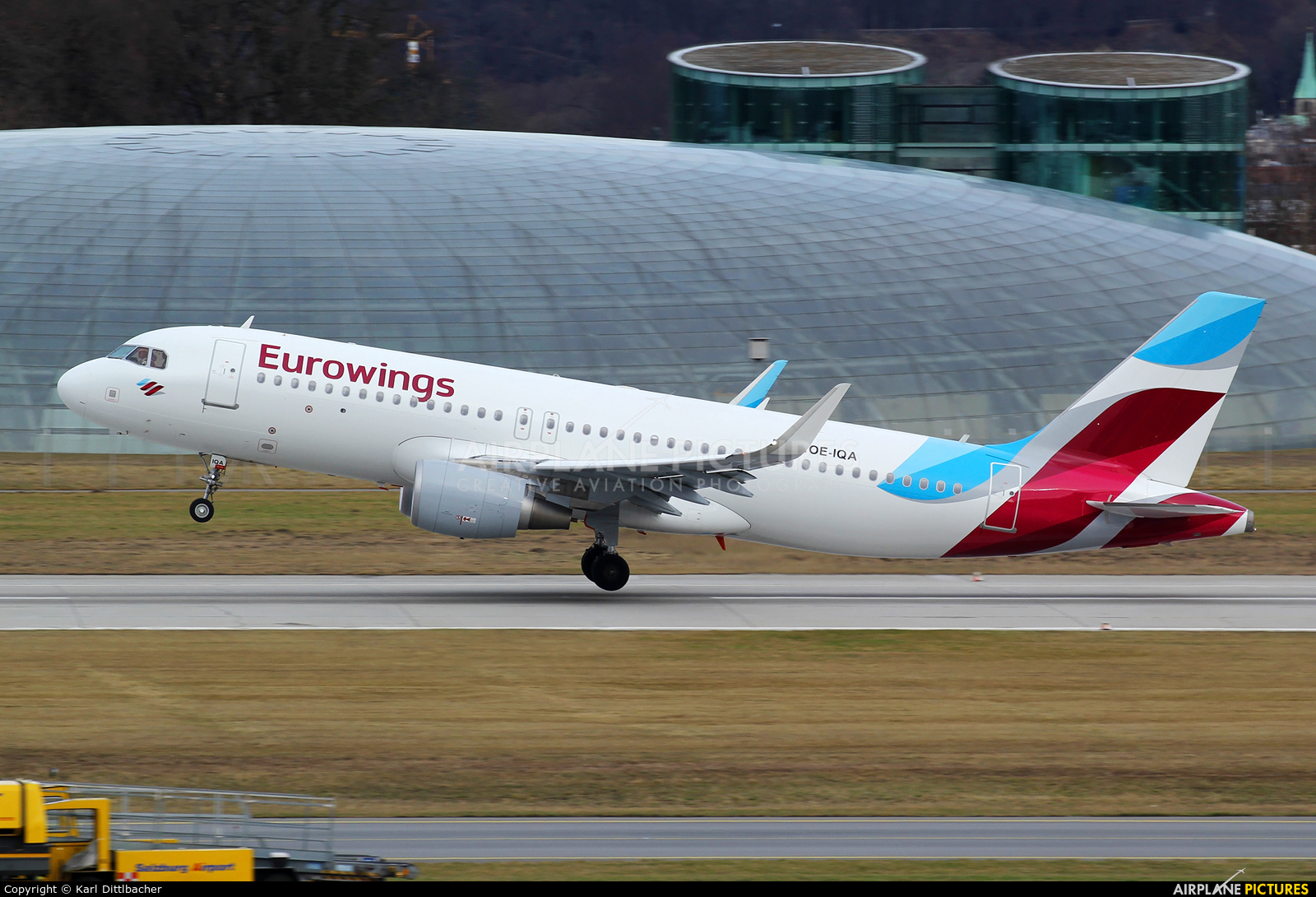 Eurowings Europe OE-IQA aircraft at Salzburg