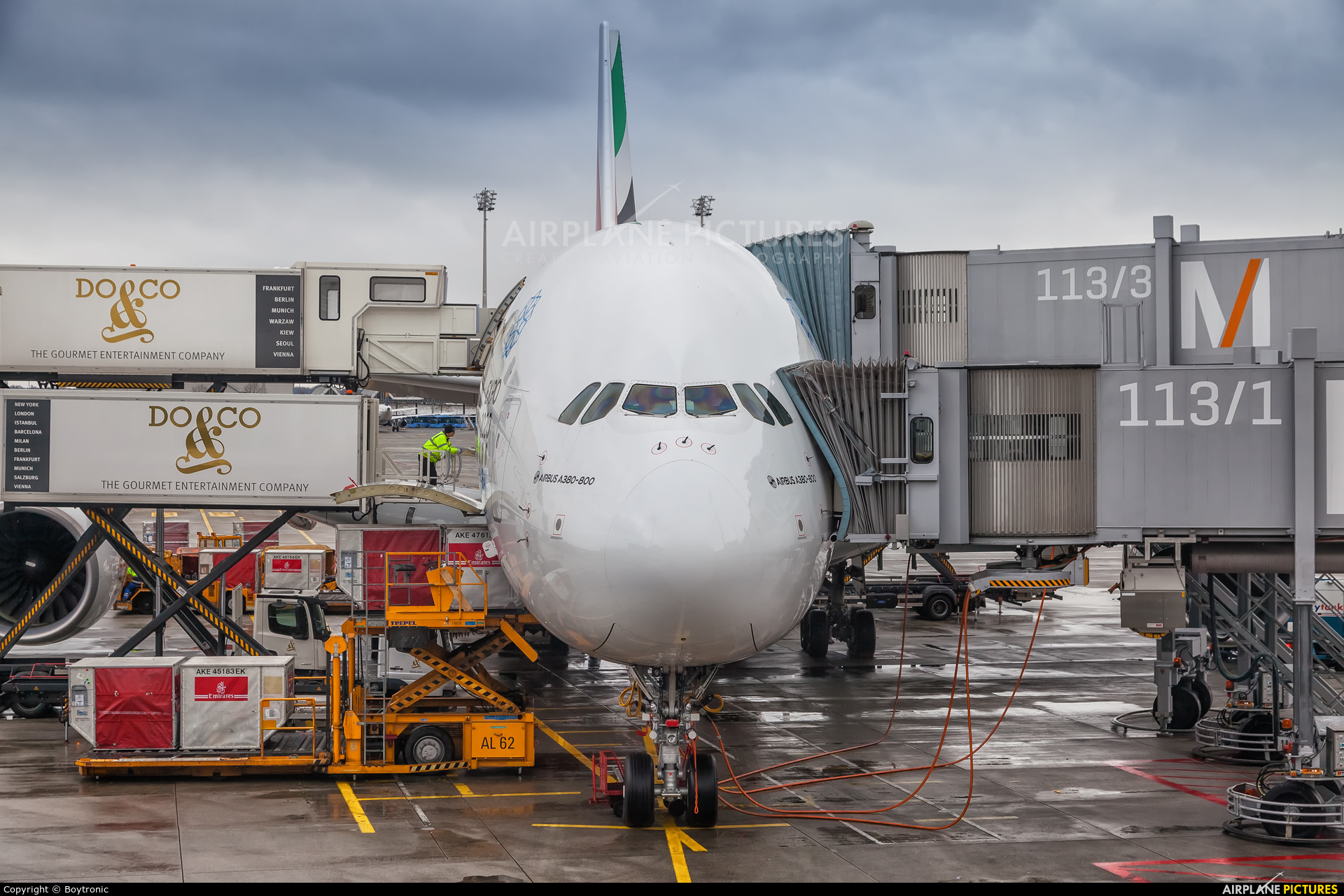 Emirates Airlines A6-EOK aircraft at Munich