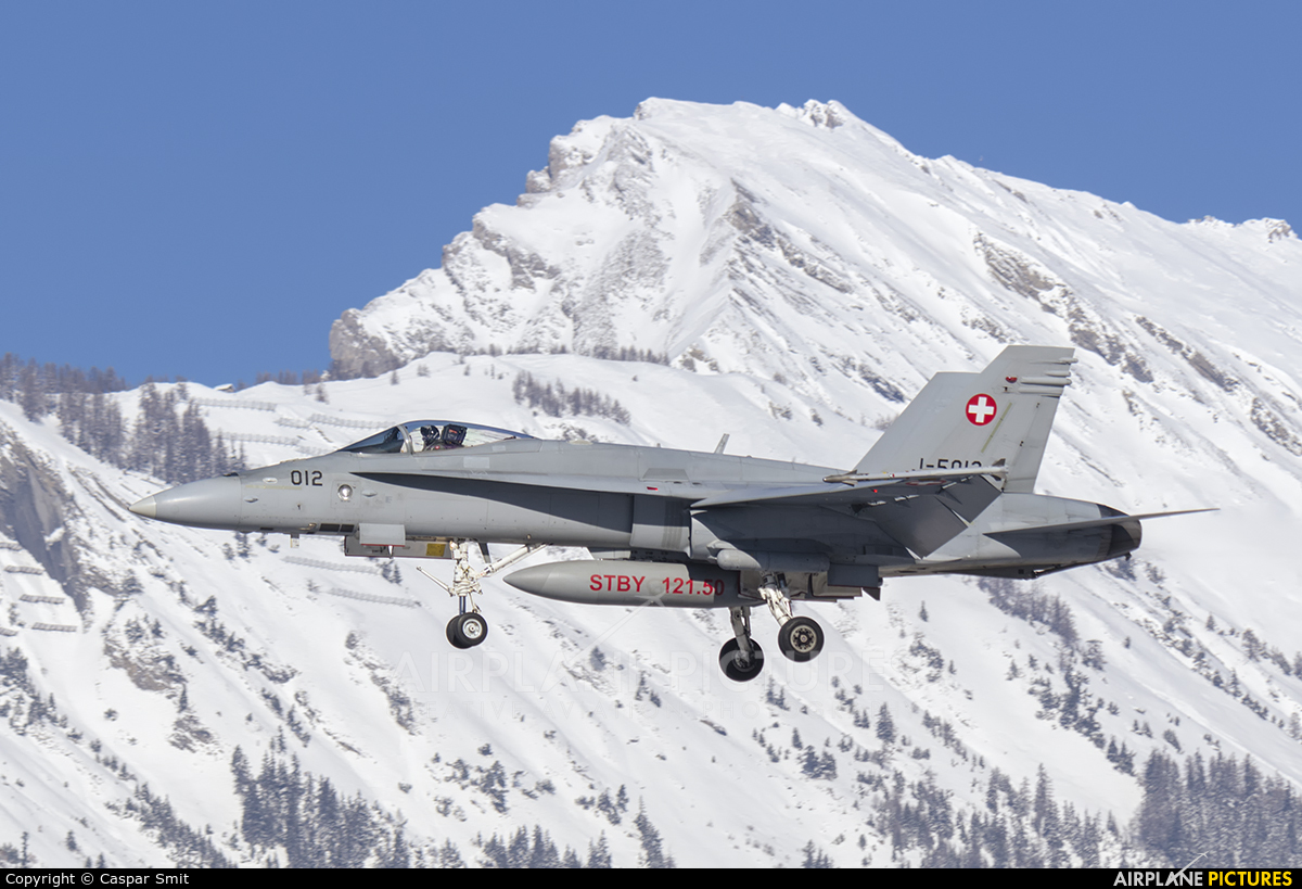 Switzerland - Air Force J-5012 aircraft at Sion