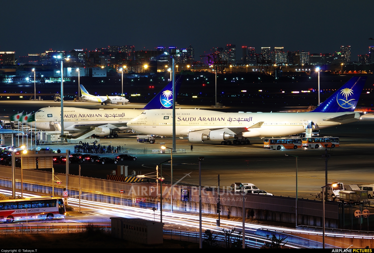 Saudi Arabia - Royal Flight HZ-HM1 aircraft at Tokyo - Haneda Intl