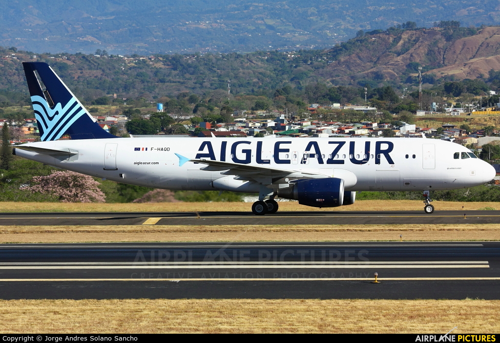 Aigle Azur F-HAQD aircraft at San Jose - Juan Santamaría Intl