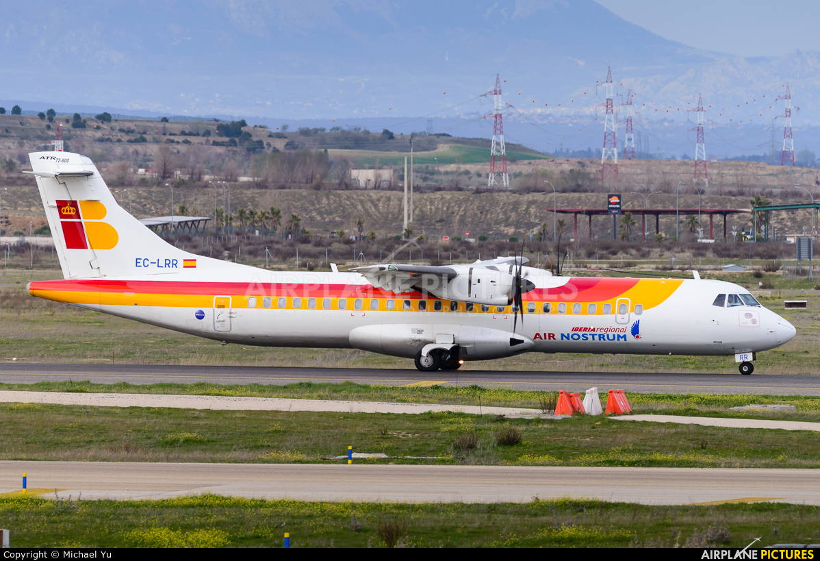 Air Nostrum - Iberia Regional EC-LRR aircraft at Madrid - Barajas