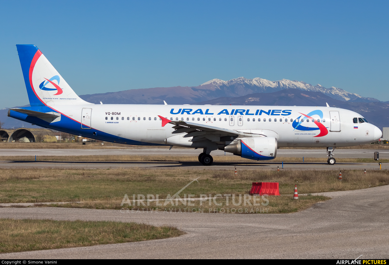 Ural Airlines VQ-BDM aircraft at Verona - Villafranca