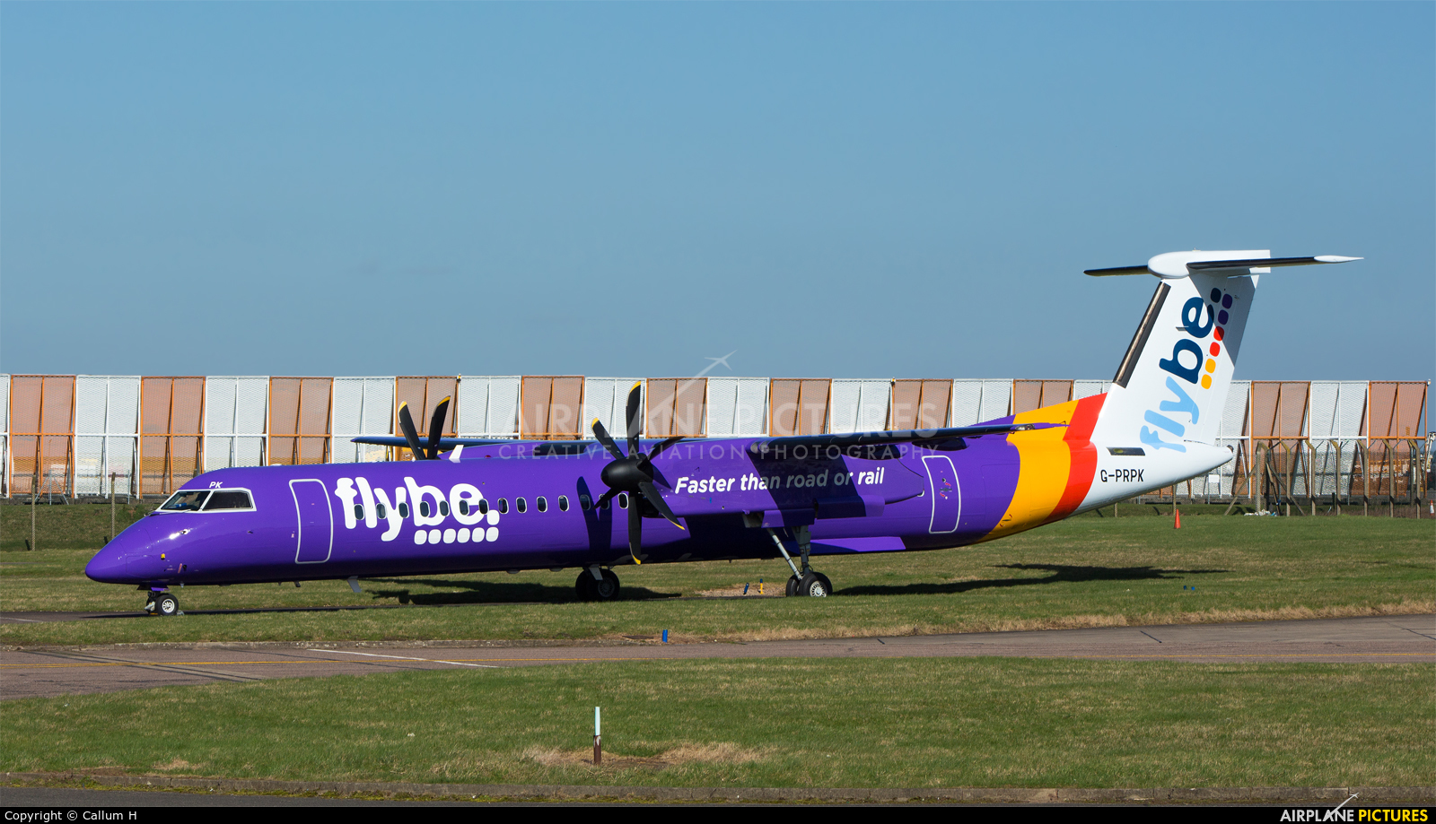Flybe G-PRPK aircraft at East Midlands