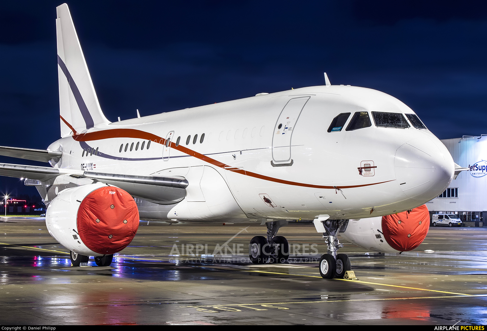 Tyrolean Jet Service OE-LUX aircraft at Amsterdam - Schiphol