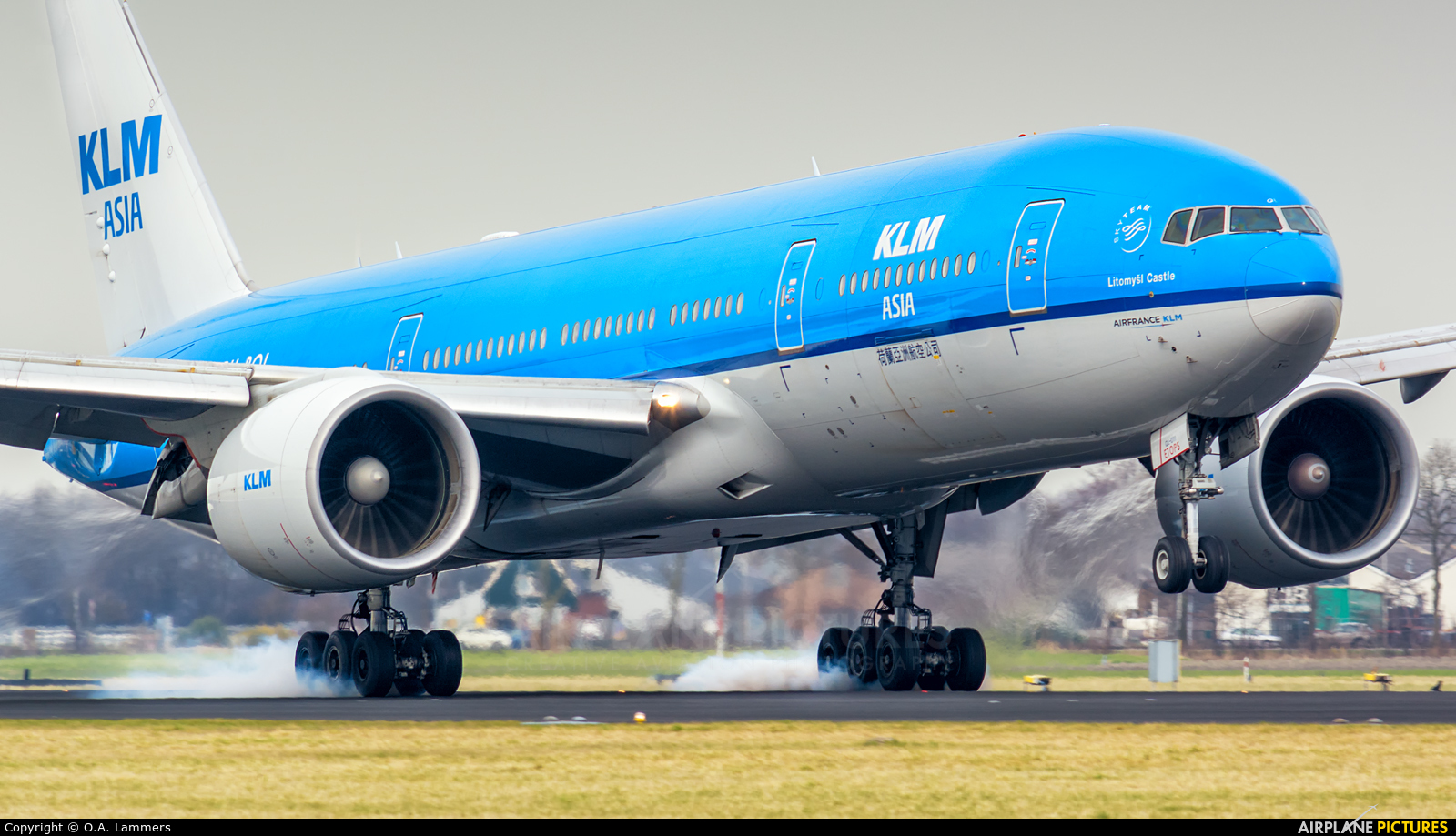 KLM Asia PH-BQL aircraft at Amsterdam - Schiphol