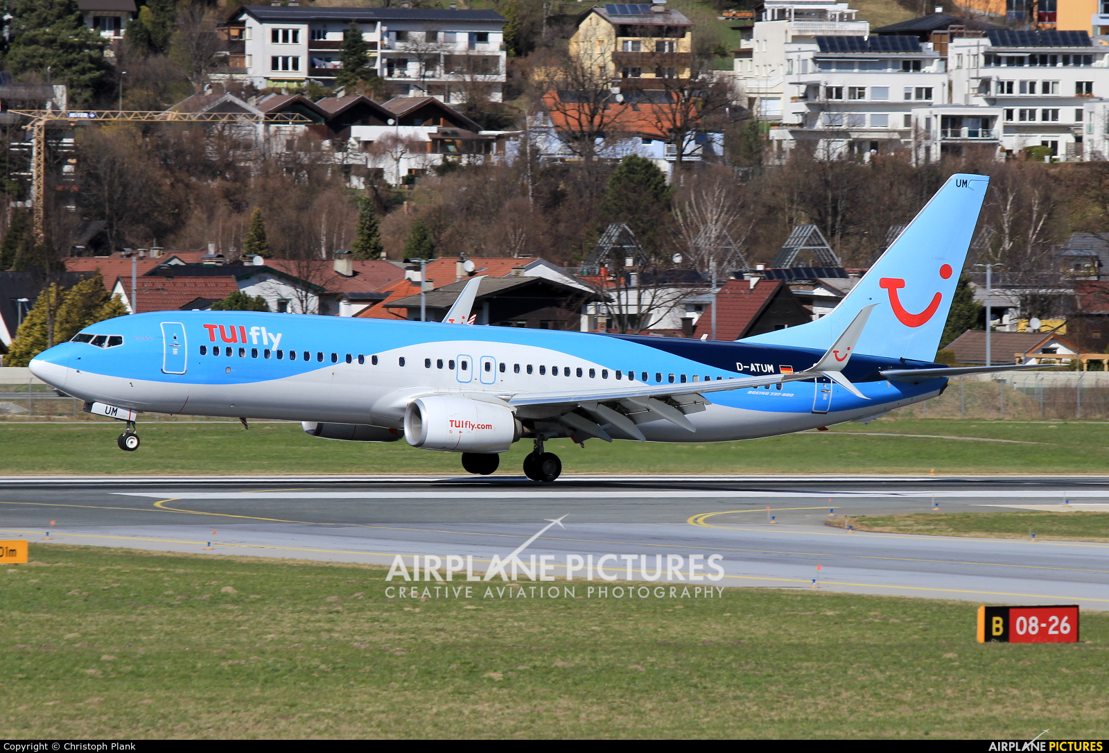 TUIfly D-ATUM aircraft at Innsbruck
