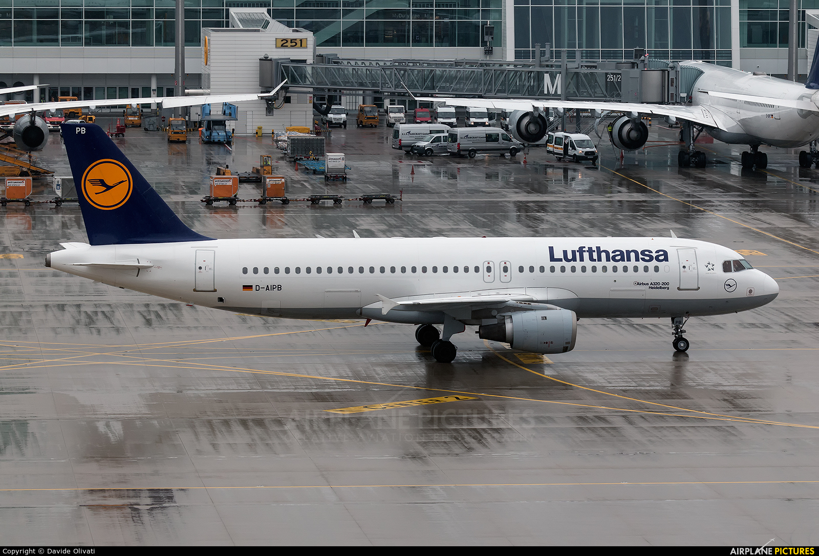 Lufthansa D-AIPB aircraft at Munich