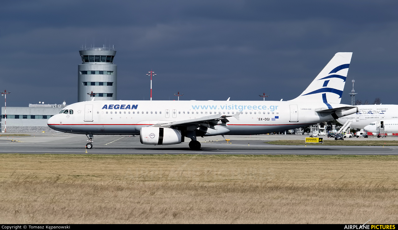 Aegean Airlines SX-DGI aircraft at Rzeszów-Jasionka 
